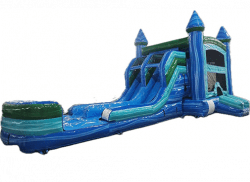 Blue Crush Bounce House Combo