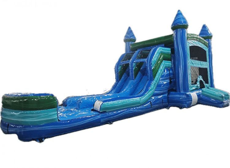 Blue Crush Bounce House Combo