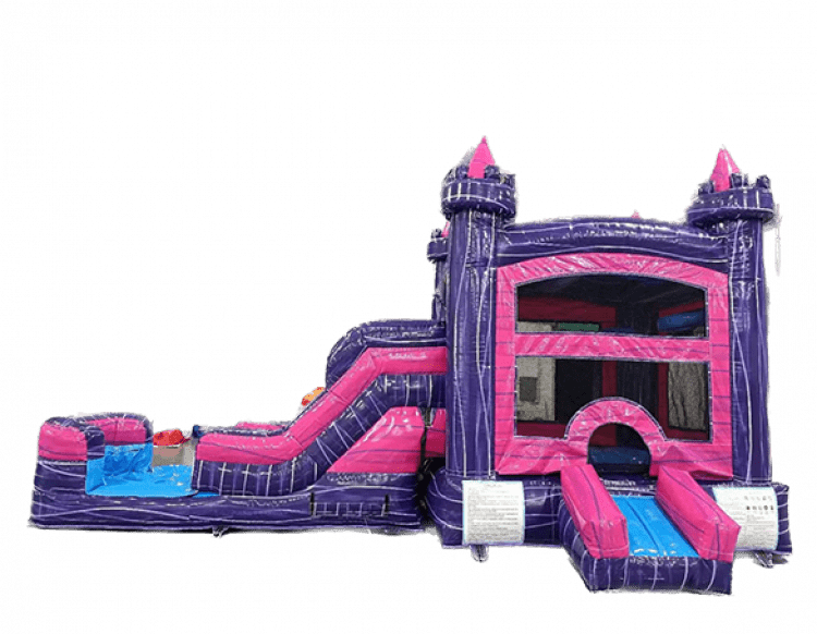 Pink Palace Bounce House Combo