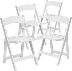 White Padded Chairs